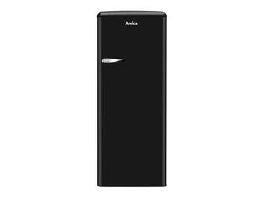 Amica - Retro Kühl-Gefrierkombination »KSR 34 64 150TRB« (schwarz)