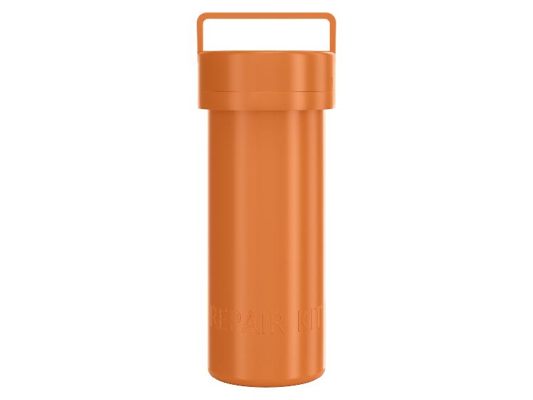 Orangener Reparatur-Kit in einer tragbaren Box.