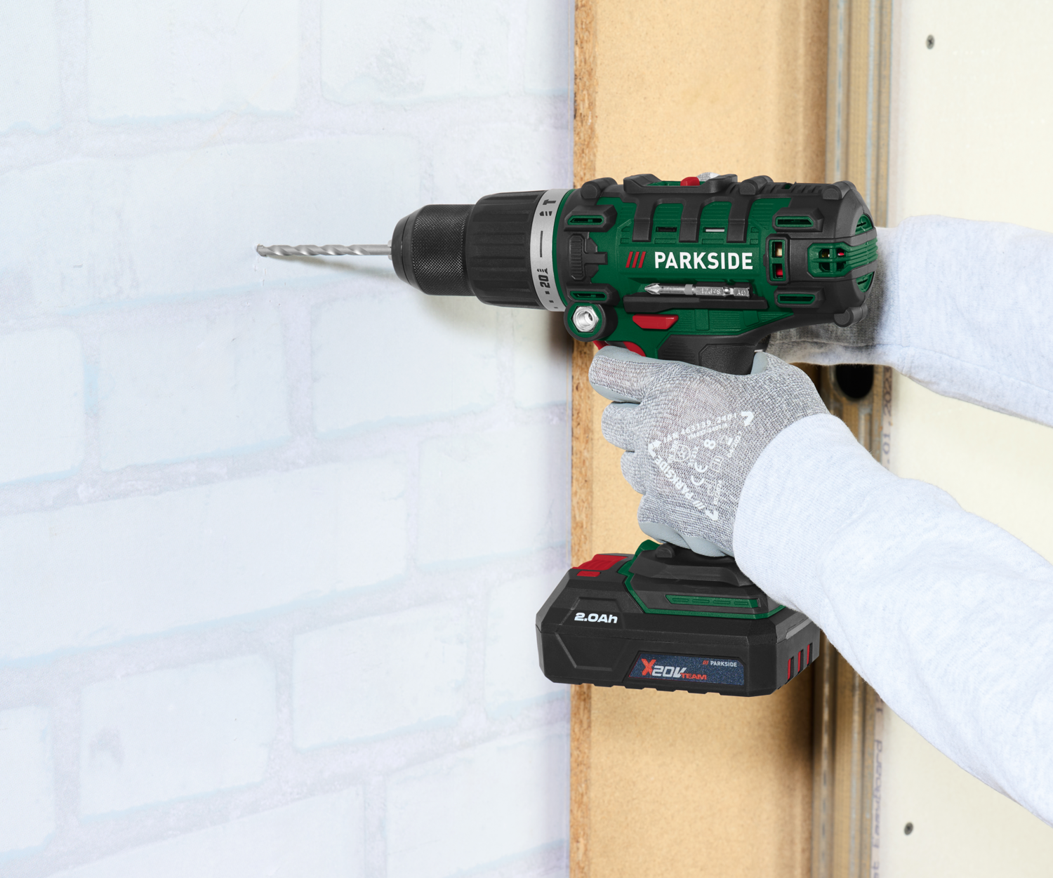 PARKSIDE® 20 V Akku-Schlagbohrschrauber »PSBSA 20-Li C3« mit Akku – mit Ladegerät – Bild 2 von 4