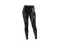Schwarze Trainingsleggings mit grauen Streifen