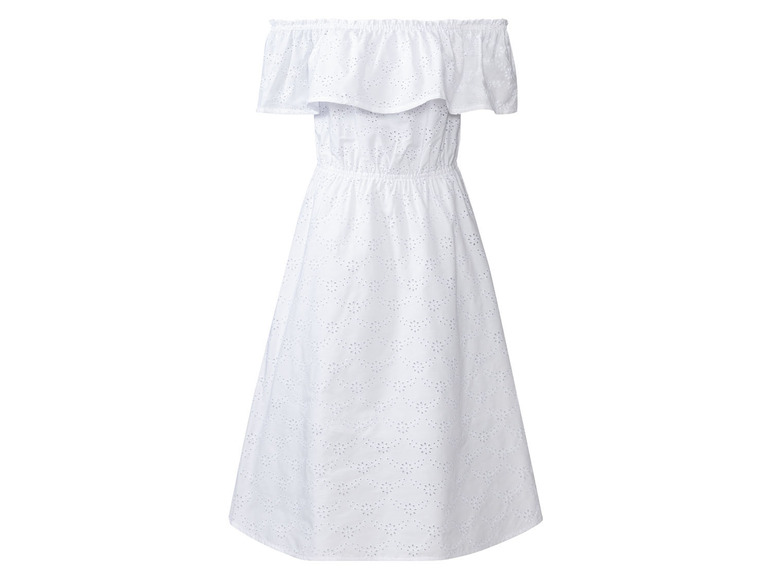 Gehe zu Vollbildansicht: esmara Damen Kleid, tailliert geschnitten, mit modischer Lochstickerei - Bild 26