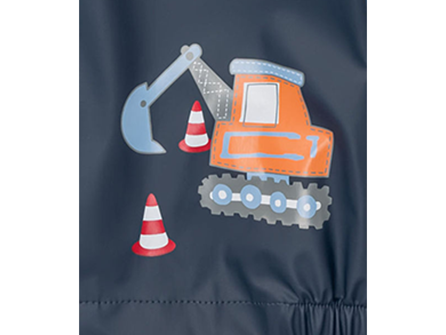 PLAYSHOES Baby Kleinkinder Regenjacke, wind und wasserdicht (Baustelle, 98/104) – Bild 2 von 4