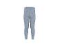 Blaue Kinderleggings mit Schleifenmuster.