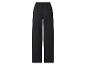 Schwarze weite Hose mit elastischem Bund.