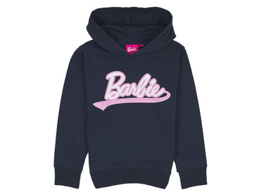 Barbie - Mädchen Kapuzenpullover mit Print (dunkelblau, 98/104)
