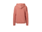 Damen-Hoodie in Pfirsichfarbe, Rückansicht.