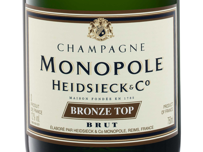 Heidsieck Monopole brut, Co Top Champagner & Bronze