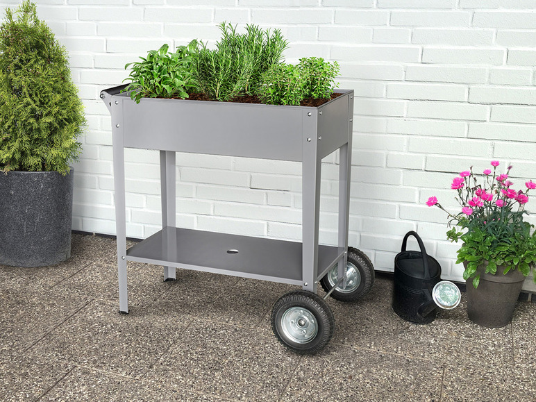 bellavista - Home & Garden® Stahl Hochbeet mit Rädern, aus