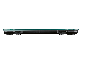 Seitenansicht einer flachen digitalen Personenwaage mit Glasplattform