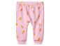 Rosa Baby-Leggings mit bunten Tupfen
