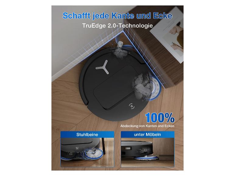 ECOVACS DEEBOT T50 OMNI Saug- und Wischroboter reinigt Kanten und Ecken dank TruEdge 2.0.