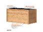 DOBAR Holz-Hochbeet Douglasie 2.0 mit 750 l Füllvolumen und Pflanzvlies.