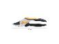 Gartenschere, 19,7 cm lang, mit schwarz-orangen Griffen