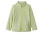 Hellgrüne Fleecejacke mit Reißverschluss und Taschen