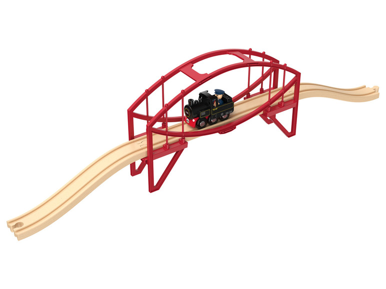Gehe zu Vollbildansicht: Playtive Schienen und Brücken Erweiterungsset, aus Echtholz - Bild 8