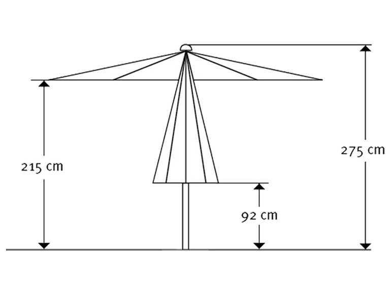 Gehe zu Vollbildansicht: Schneider Sonnenschirm »Rooftop«, Ø 350 cm, mit Kurbel - Bild 12