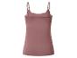 Rosa Baumwoll-Spaghettiträger-Top, Rückansicht