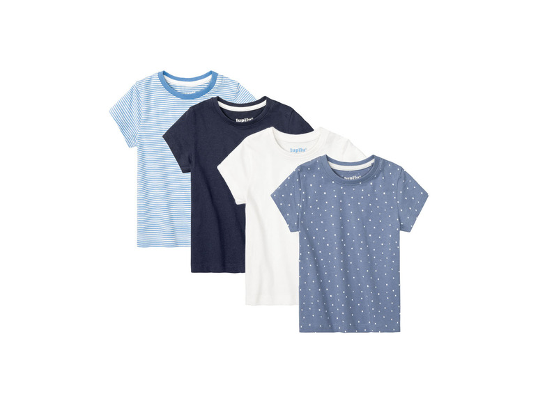 Gehe zu Vollbildansicht: lupilu® Kleinkinder Mädchen T-Shirt, 4 Stück, aus weicher Single-Jersey-Qualität - Bild 2