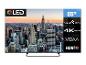 55-Zoll QLED 4K Ultra HD Smart-TV mit New Yorker Skyline auf dem Bildschirm.