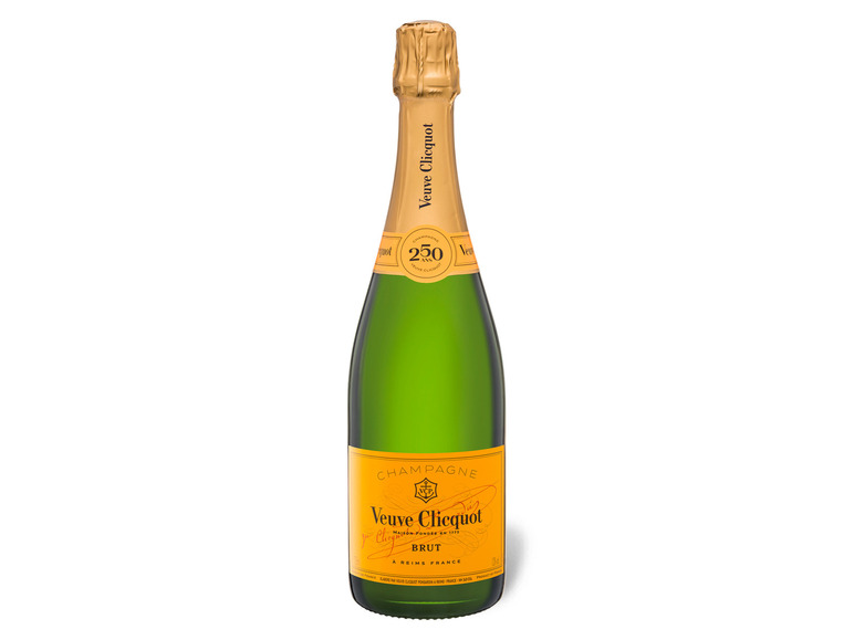 Label Champagner brut, Clicquot Yellow Veuve