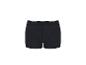 Schwarze Boxershorts mit weißem Gummibund.