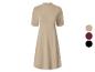 Damenkleid in Beige, Burgund und Schwarz
