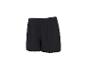 Schwarze Damenshorts mit Wellensaum