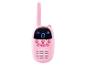 Rosa Kinder-Walkie-Talkie mit Digitalanzeige und Tasten.