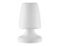 Weiße Tischlampe mit matter Oberfläche