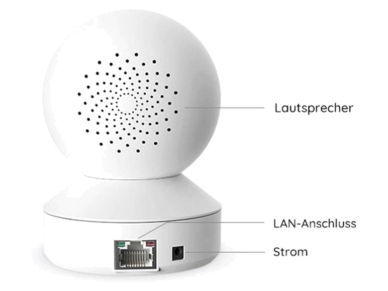 4 Innen-Überwachungskamera Reolink WLAN MP »T1 Pro« intelligente