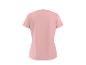 Damen-T-Shirt in Rosa mit kurzen Ärmeln, Rückansicht.
