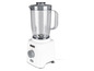 Ein weißer Kenwood-Mixer mit Glasbehälter.