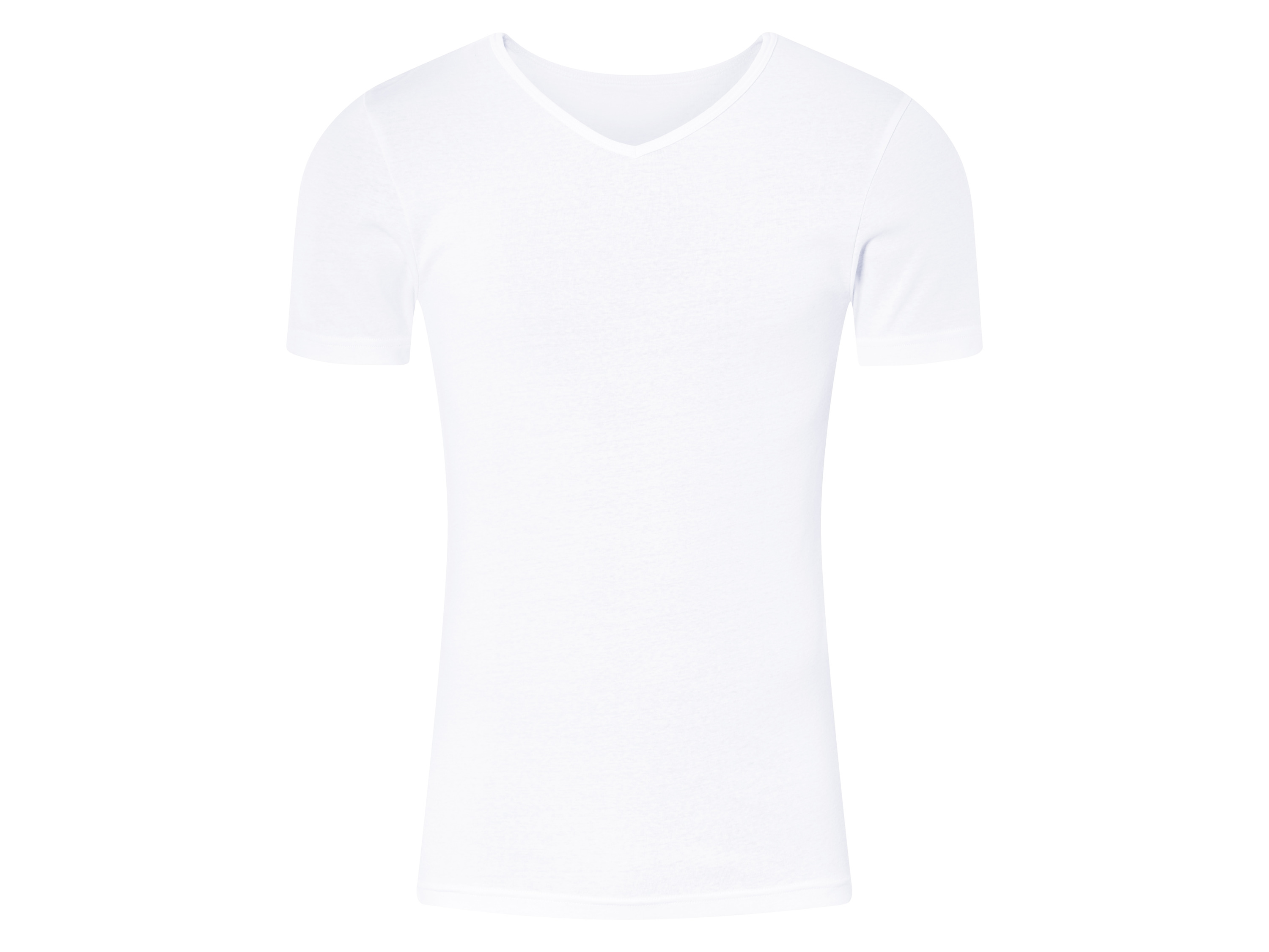 LIVERGY® Herren Unterziehshirt (V-Ausschnitt, Weiß, 4/S) – Bild 2 von 3