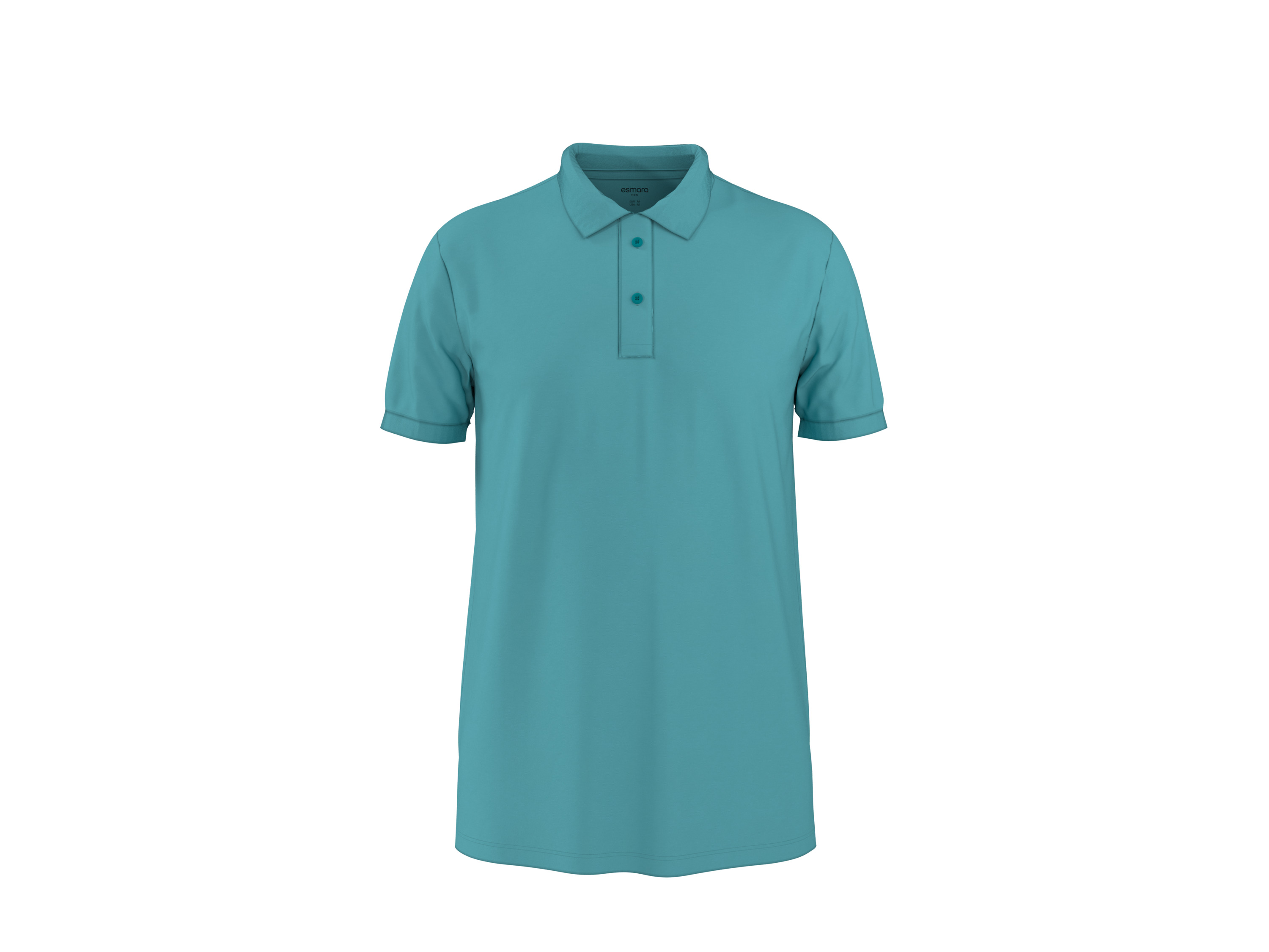 ESMARA MEN Herren Piqué Poloshirt (Blau, M (48/50))