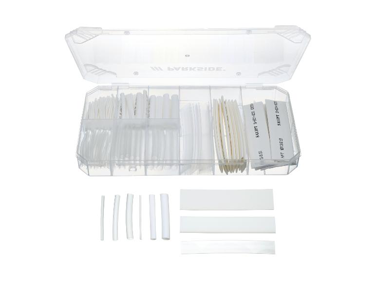 Parkside Schrumpfschlauch-Sortiment: Schläuche und Bänder.