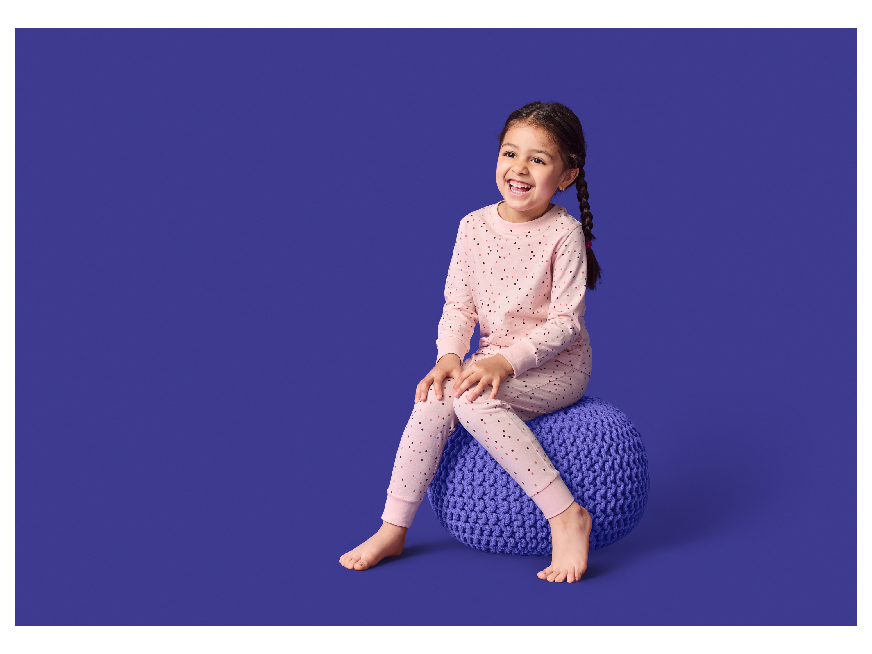 Thumbnail - lupilu® Kleinkinder Mädchen Jungen Pyjama lang/lang (Rosa, 110/116)