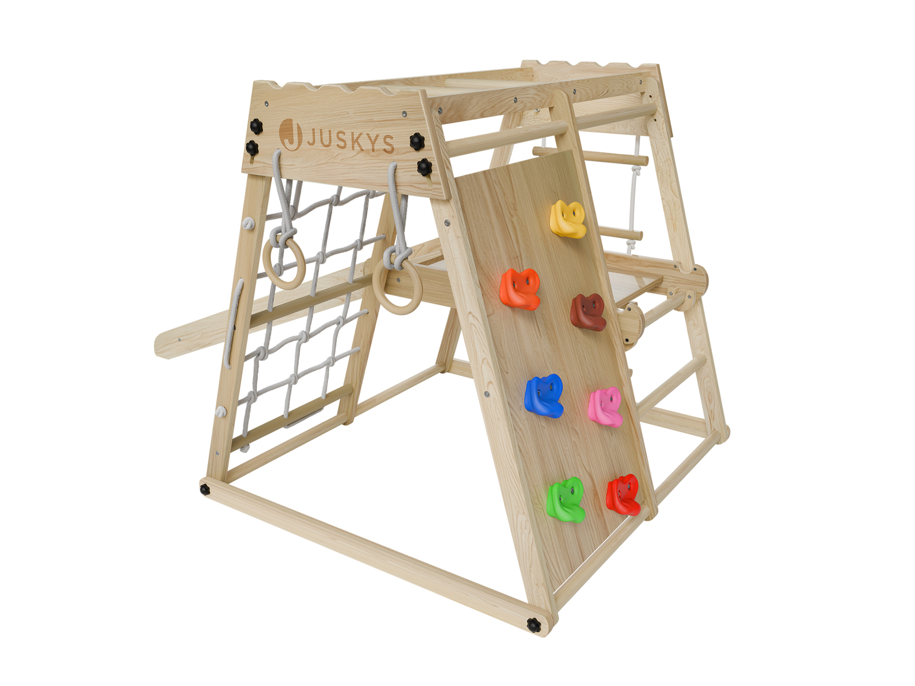 Thumbnail - Juskys Klettergerüst für Kinder mit Rutsche (Mini)