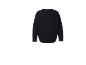 Dunkelblauer Strickpullover mit langen Ärmeln