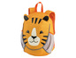 Ein gelber Rucksack mit einem Tiger darauf.