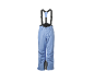 Blaue Skihose mit Hosenträgern