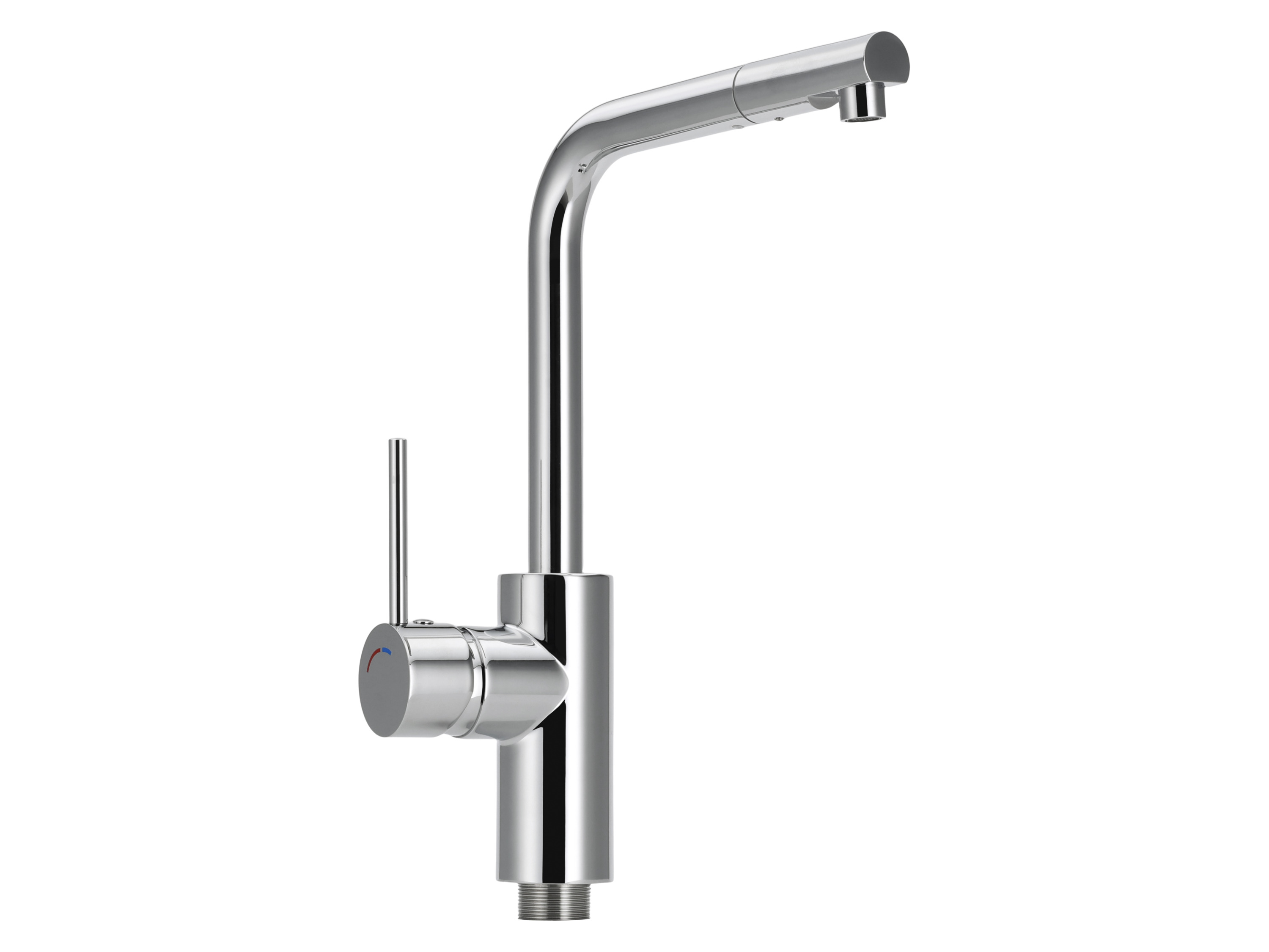LIVARNO® Küchenarmatur mit hohem Auslauf (Küchenarmatur - chrom, eckig)
