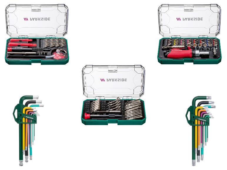 Parkside Schraubendreher- und Inbusschlüssel-Sets: Schraubendreher, Bits und Inbusschlüssel.