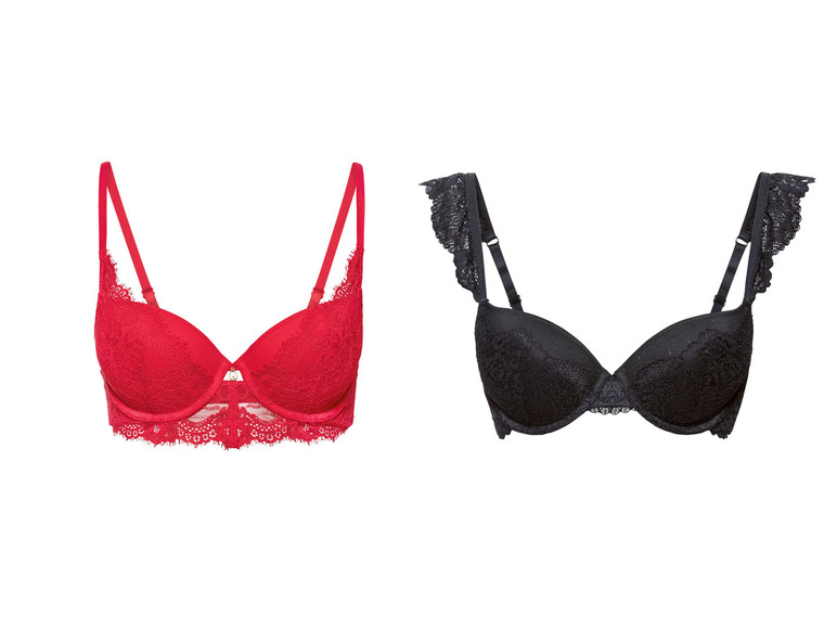 Go to full screen view: ESMARA® women's lace bra with padded cups - Image 1