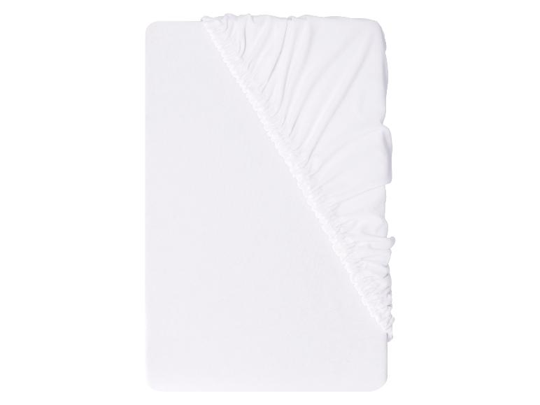 Weißes Spannbettlaken