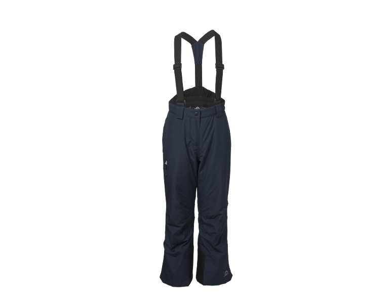 Blaue Skihose mit Hosenträgern