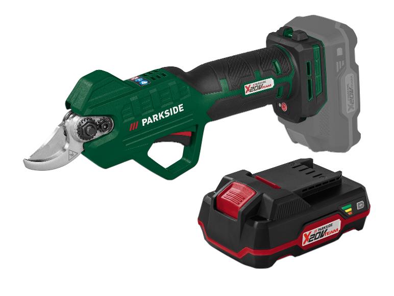Parkside elektrische Gartenschere mit X 20 V Team Akku