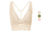 Ein beiger Spitzen-BH