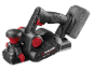 Akku-Hobel mit 4.0Ah Akku, schwarz und rot, mit der Aufschrift „BRUSHLESS PPHA 20-LI“