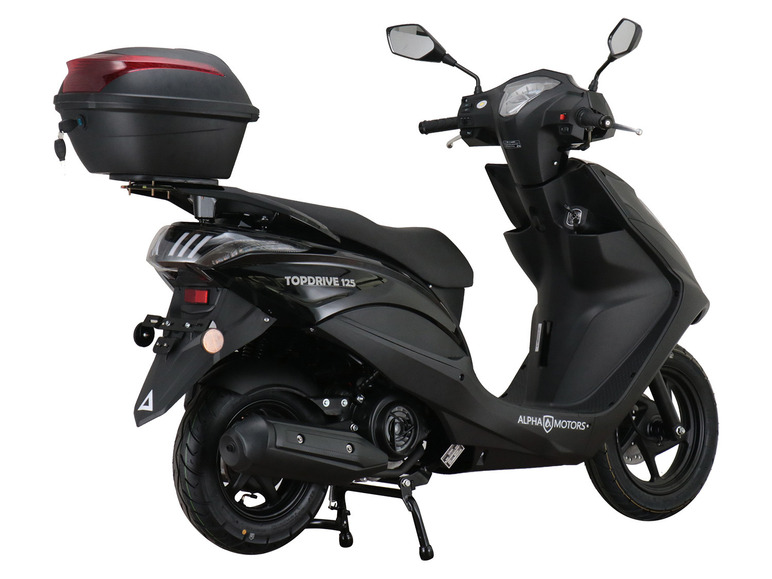 Gehe zu Vollbildansicht: Alpha Motors Motorroller Topdrive 125 ccm 85 km/h EURO 5 schwarz inkl. Topcase - Bild 3