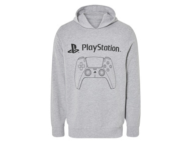 PLAYSTATION | XBOX - Herren Sweathoodie, PLAYSTATION | XBOX, mit Druck (Playstation/hellgrau, L)